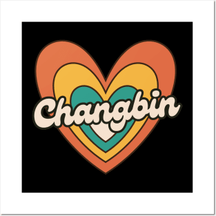 Retro Love Changbin SKZ Posters and Art